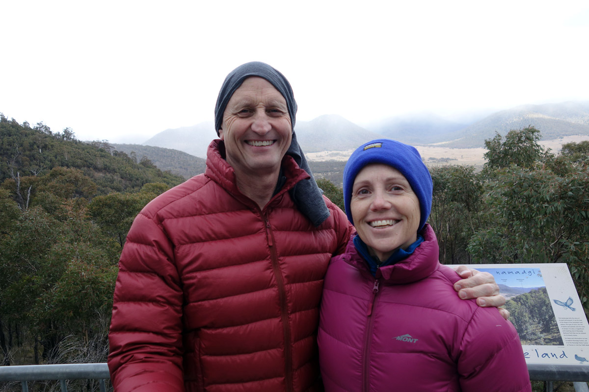 Tim and Gill at Hospital Hill lookout