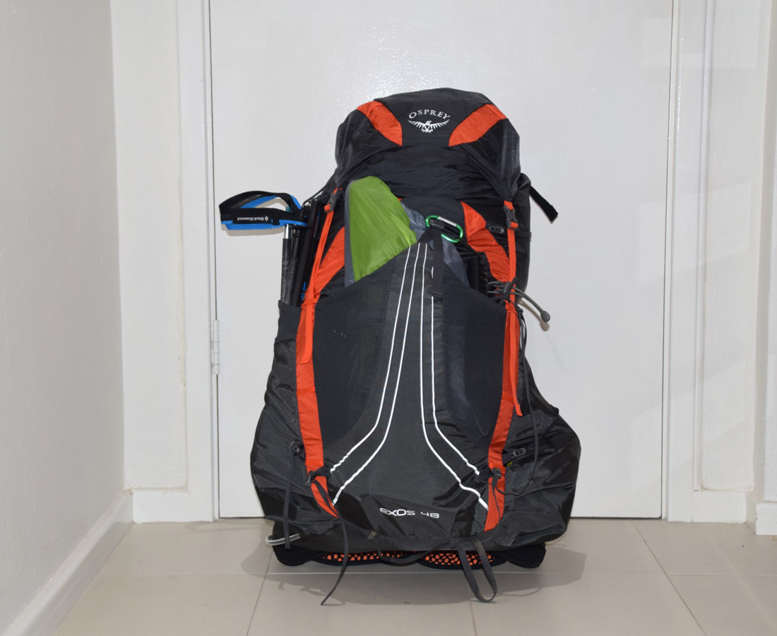 Loaded backpack