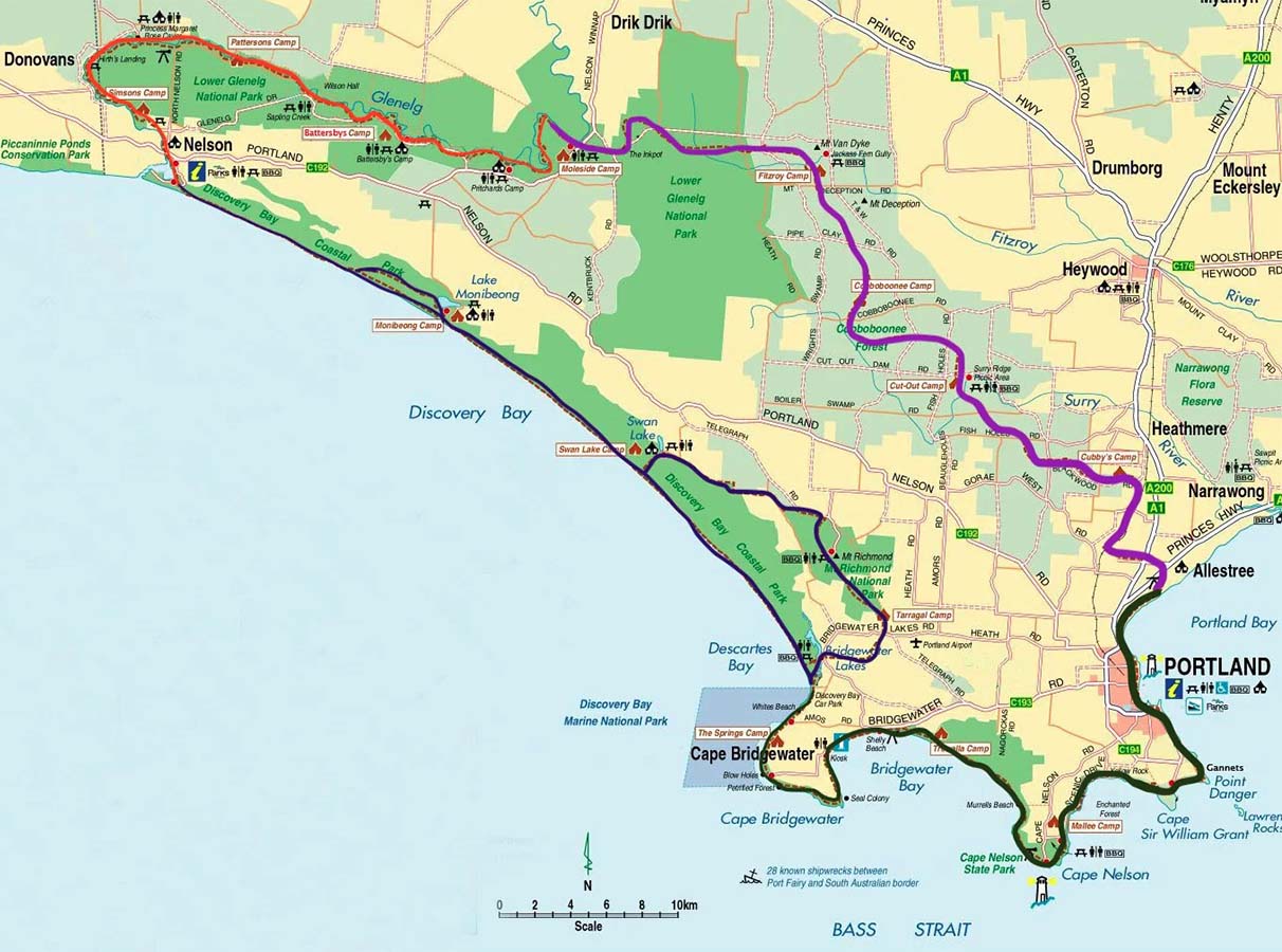 Great South West Walk map